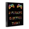 Stupell Industries 2 Players Better Than 1 Framed Giclee, design by Marcus Prime